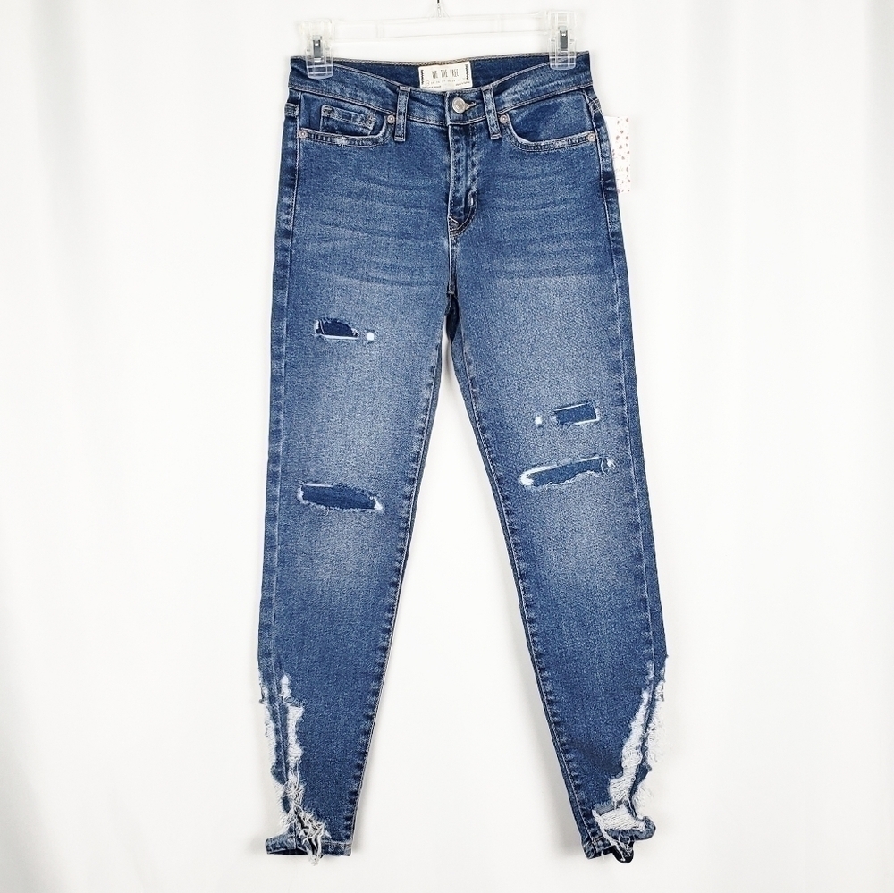 FREE PEOPLE About a Girl high waist skinny jeans